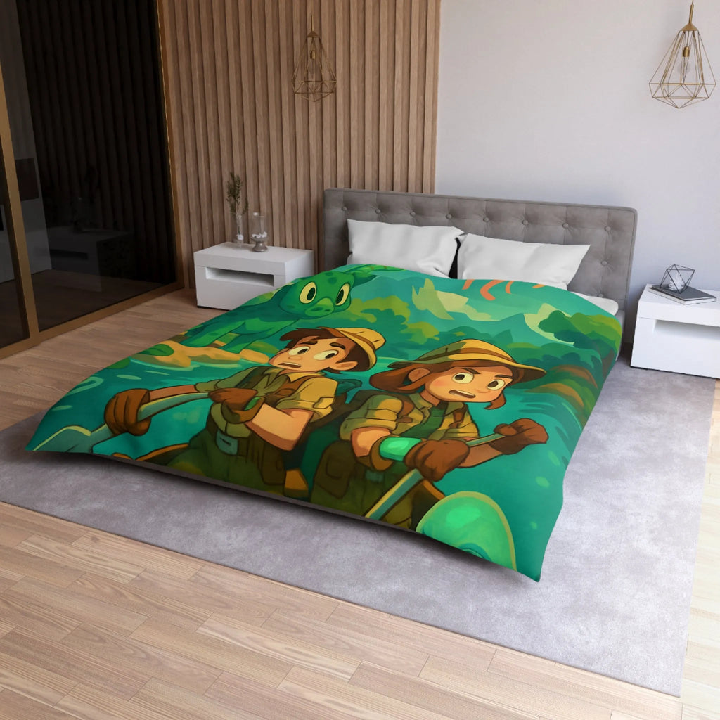 Exploration mystique en forêt tropicale avec créatures enchantées pour aventure fascinante de rêves