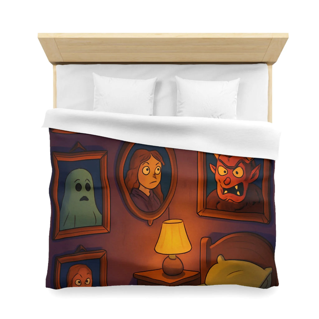 Housse de couette chambre fantaisie avec portraits enchanteurs pour une ambiance mystérieuse et magique