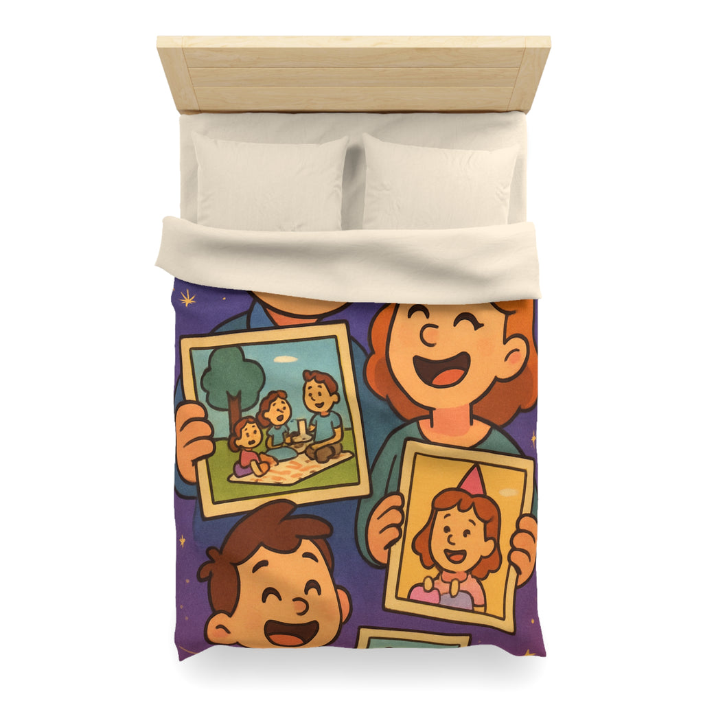 Housse de Couette Microfibre Design Artistique Moderne Décoration Chambre Confort Premium