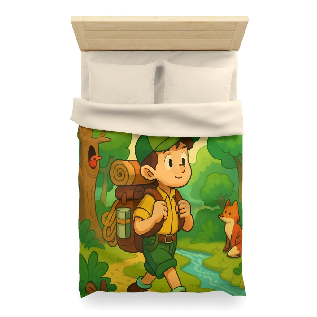Housse de Couette Enfant Forêt Aventure Animaux Ciel Rêveur Exploration Nature