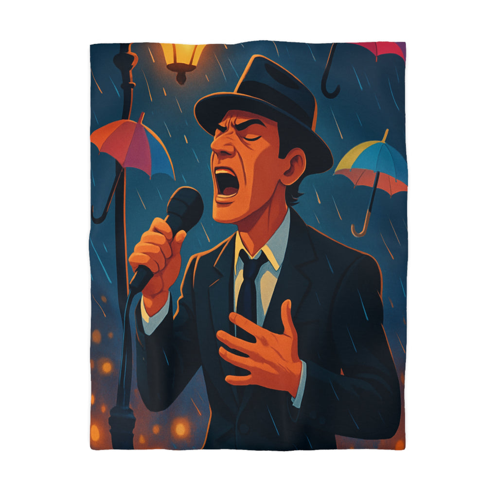 Housse de Couette Microfibre Illustration Unique Design Moderne Décoration Intérieure Raffinée