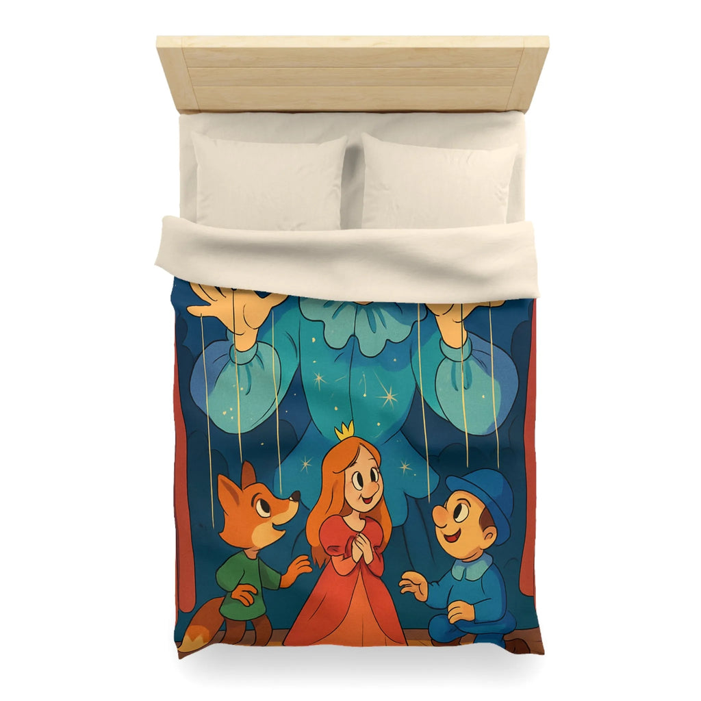 Housse de couette marionnette: spectacle enchanté de nuit étoilée pour enfants rêveurs