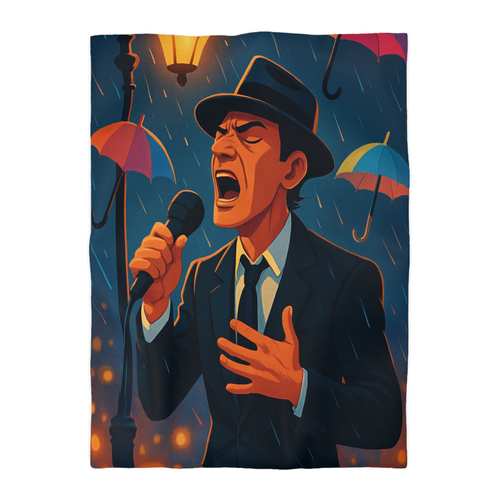 Housse de Couette Microfibre Illustration Unique Design Moderne Décoration Intérieure Raffinée