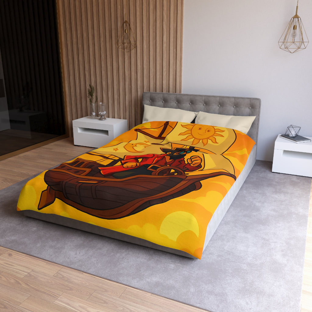 Housse de Couette Microfibre Design Artistique Moderne Décoration Chambre Confort Premium