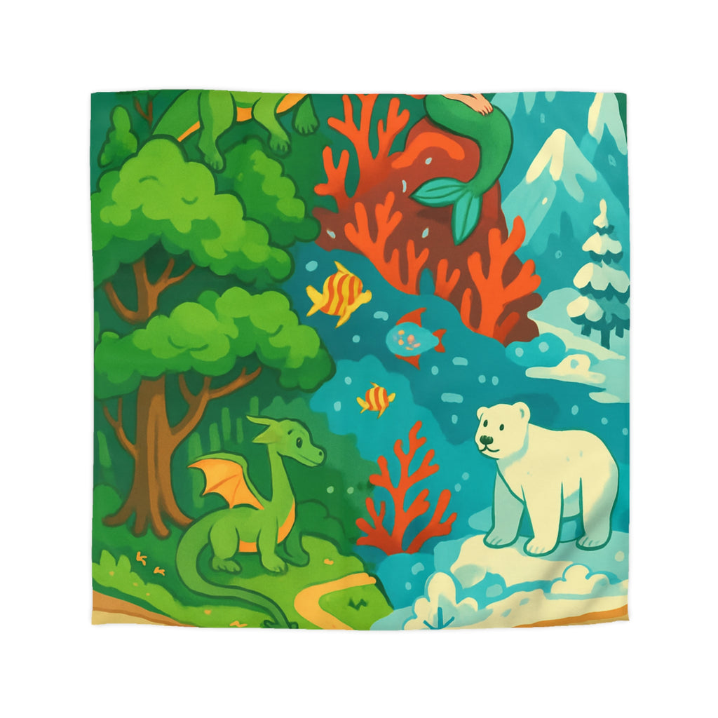 Housse de Couette Microfibre Design Artistique Moderne Décoration Chambre Confort Premium