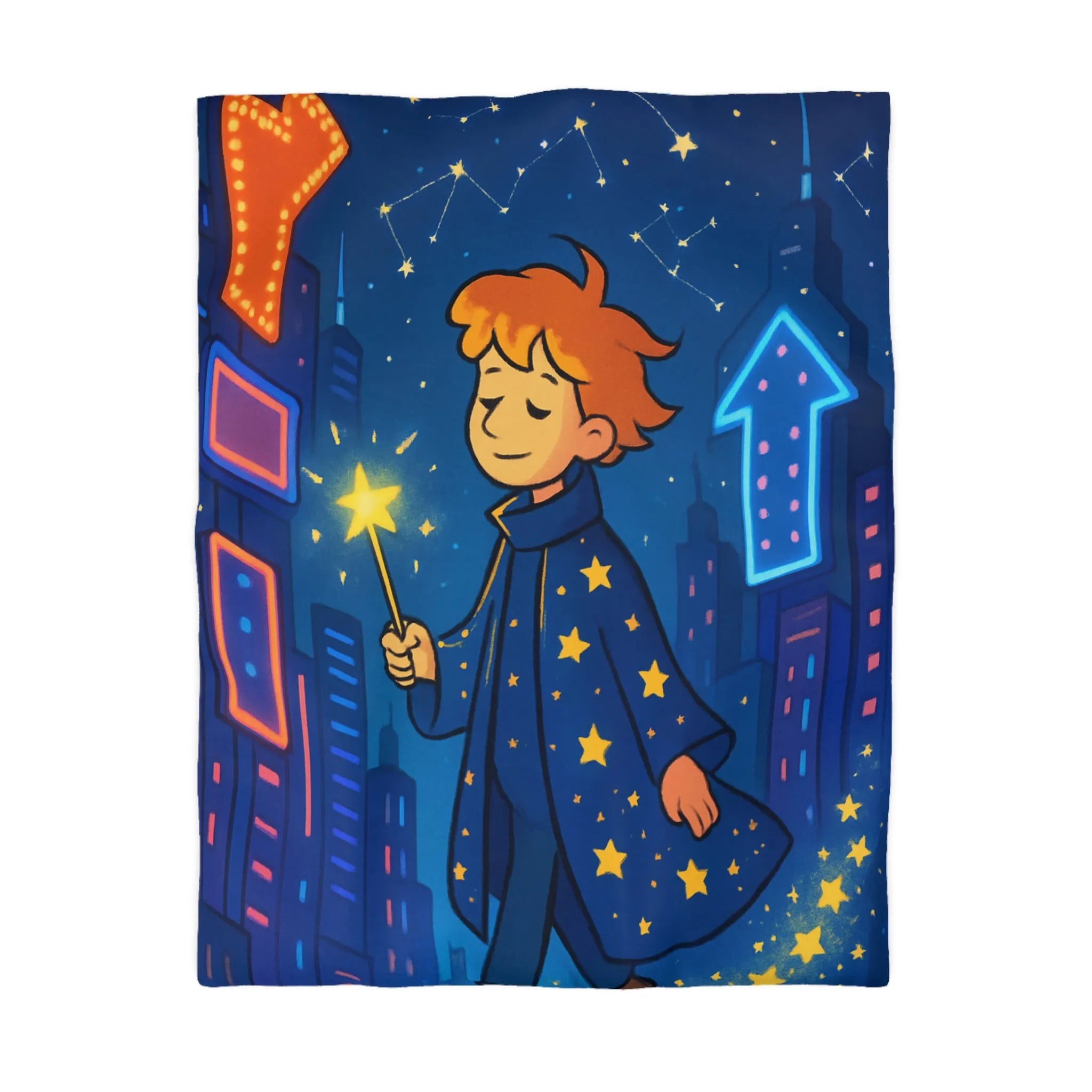 Housse de Couette Microfibre Art Graphique Contemporain Style Décoratif Chambre Tendance