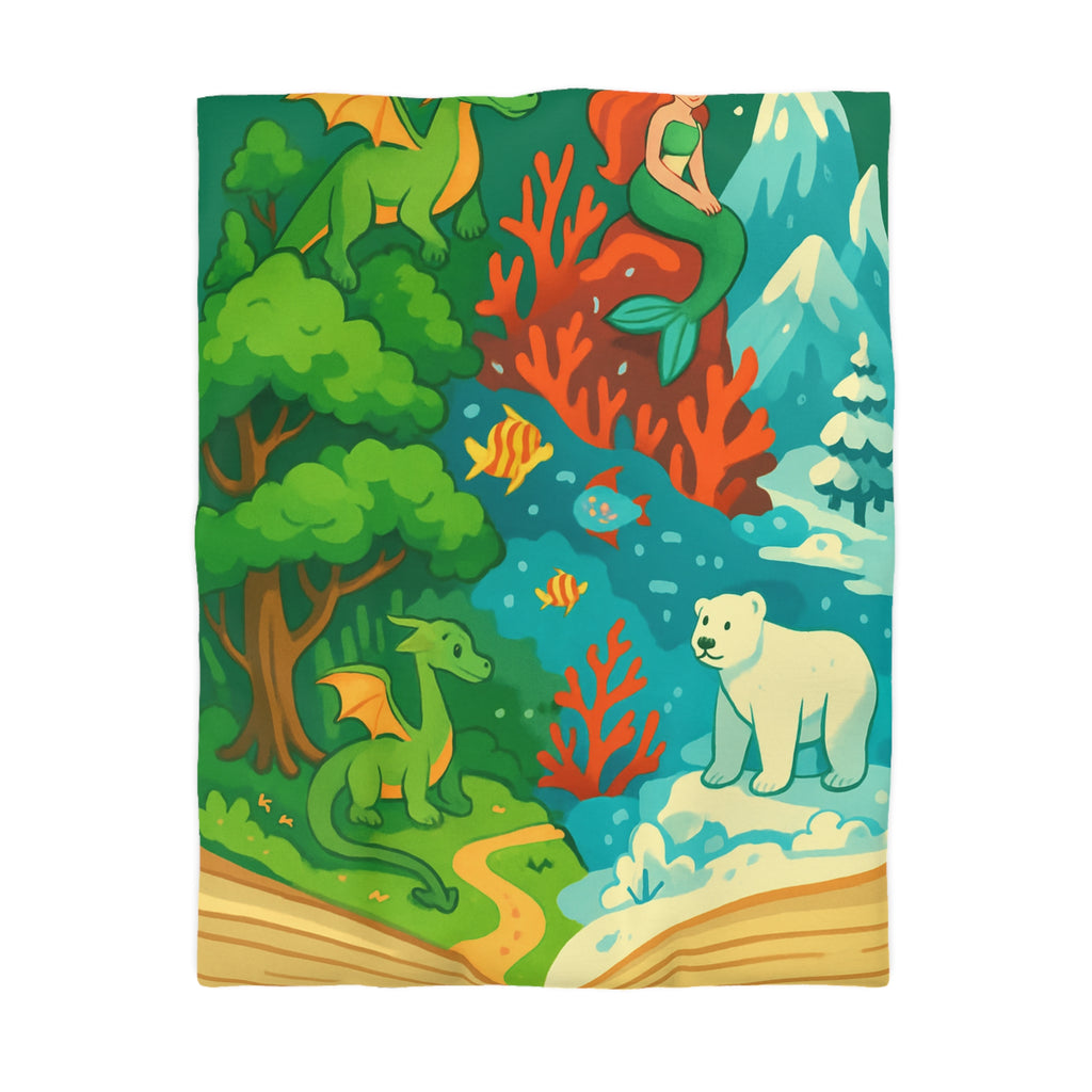 Housse de Couette Microfibre Design Artistique Moderne Décoration Chambre Confort Premium