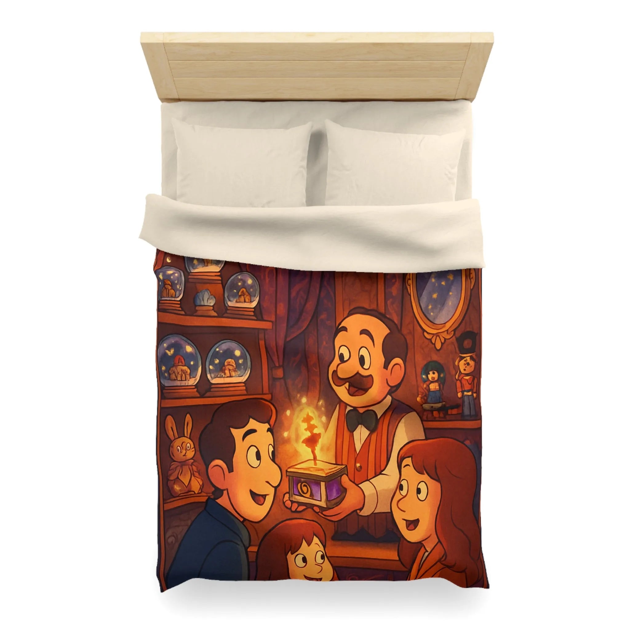 Housse de Couette Microfibre Art Graphique Contemporain Style Décoratif Chambre Tendance