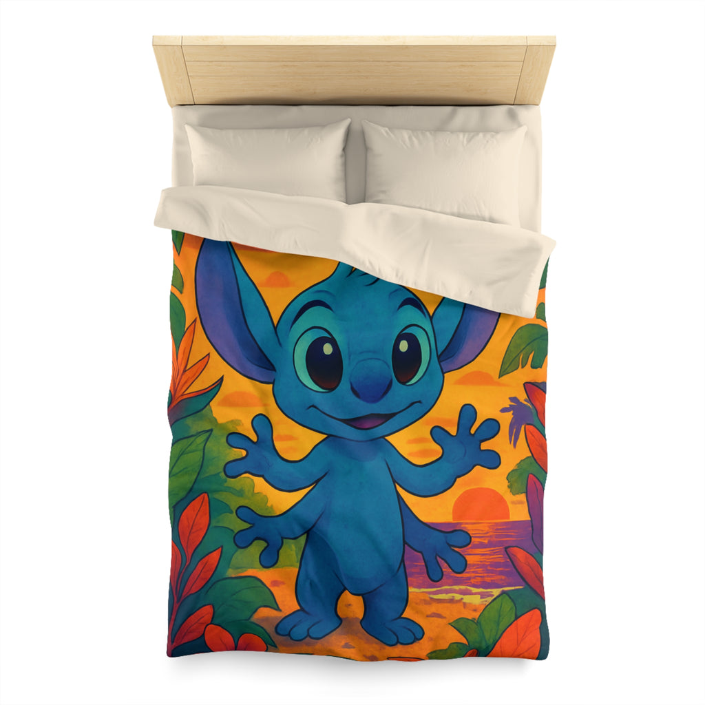 Housse de Couette Microfibre Design Artistique Moderne Décoration Chambre Confort Premium