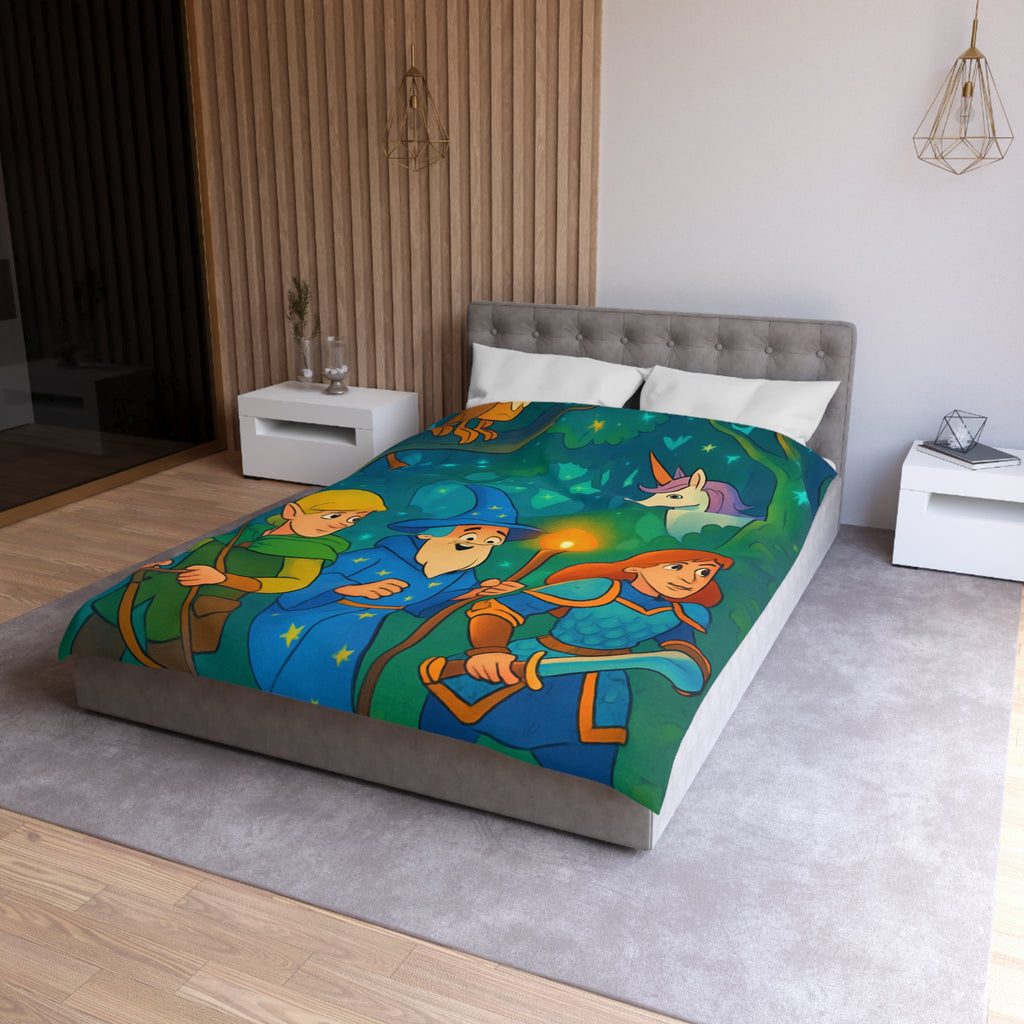 Housse de Couette Microfibre Motif Créatif Original Style Contemporain Chambre Élégante