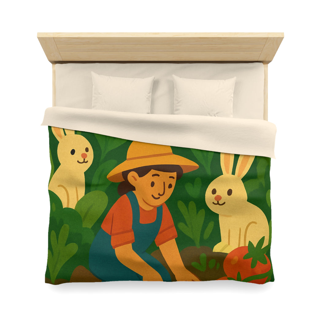 Housse de Couette Microfibre Illustration Unique Design Moderne Décoration Intérieure Raffinée