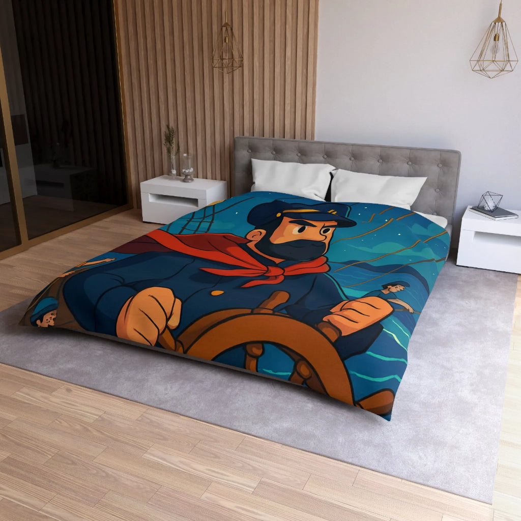 Housse de Couette Microfibre Art Graphique Contemporain Style Décoratif Chambre Tendance