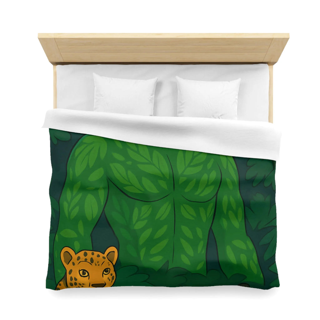 Housse de couette forêt mystérieuse avec créature magique et animaux exotiques nocturnes