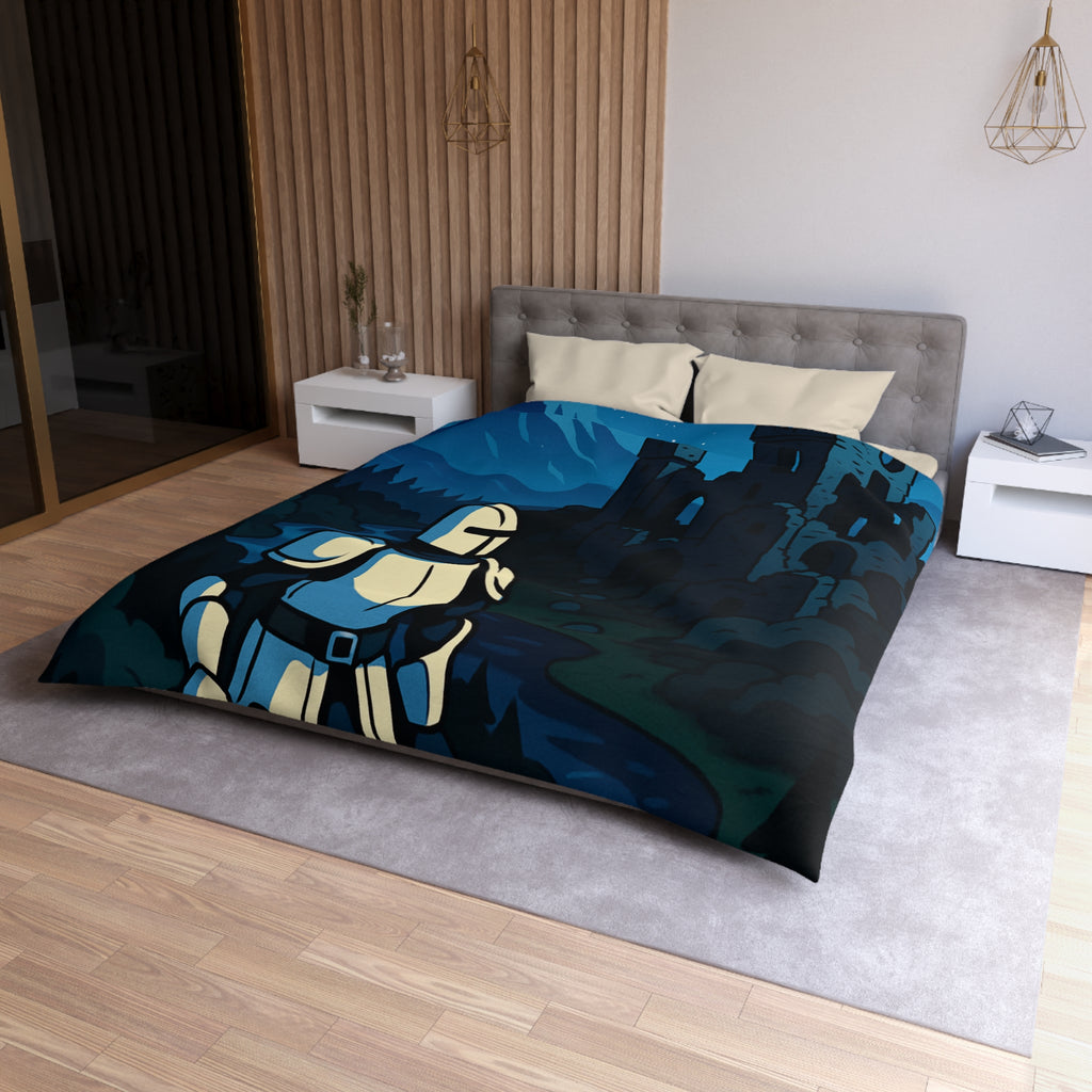 Housse de Couette Microfibre Illustration Unique Design Moderne Décoration Intérieure Raffinée