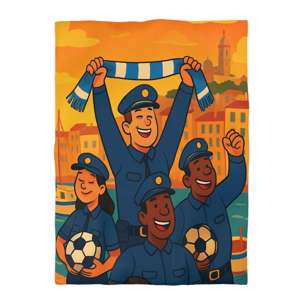 Housse de Couette Microfibre Illustration Unique Design Moderne Décoration Intérieure Raffinée