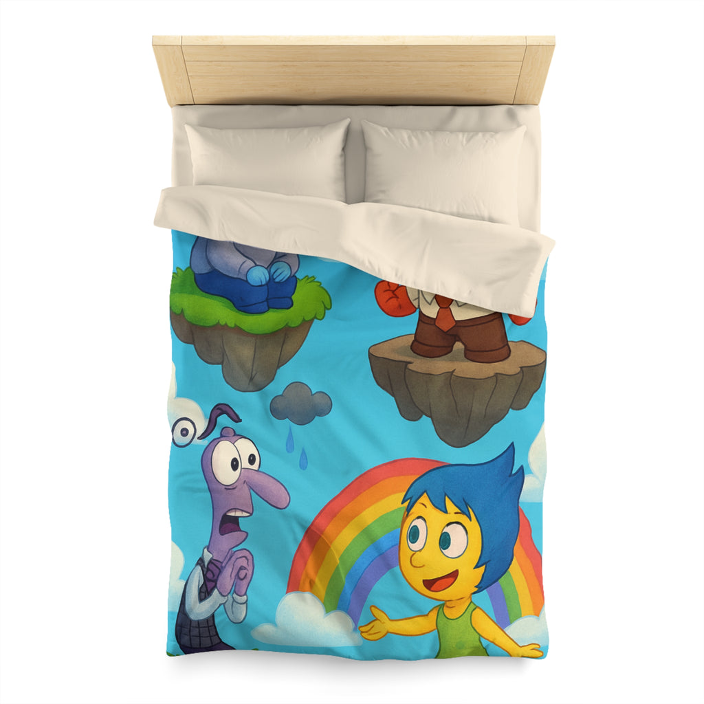 Housse de Couette Microfibre Illustration Unique Design Moderne Décoration Intérieure Raffinée