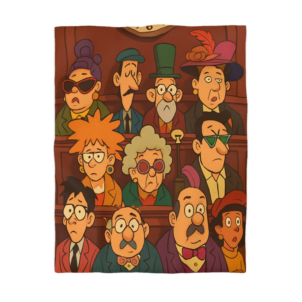 Housse de Couette Microfibre Art Graphique Contemporain Style Décoratif Chambre Tendance