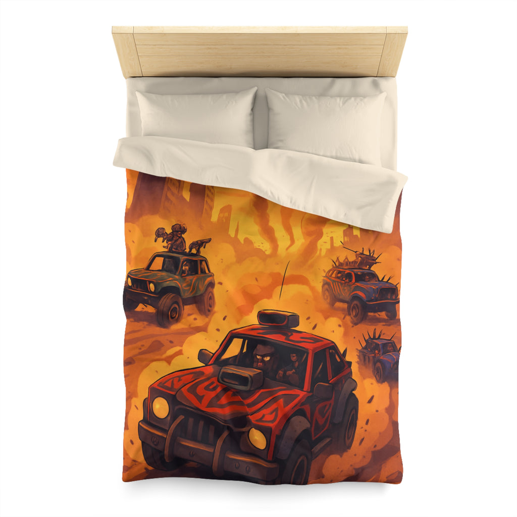 Housse de Couette Microfibre Design Artistique Moderne Décoration Chambre Confort Premium