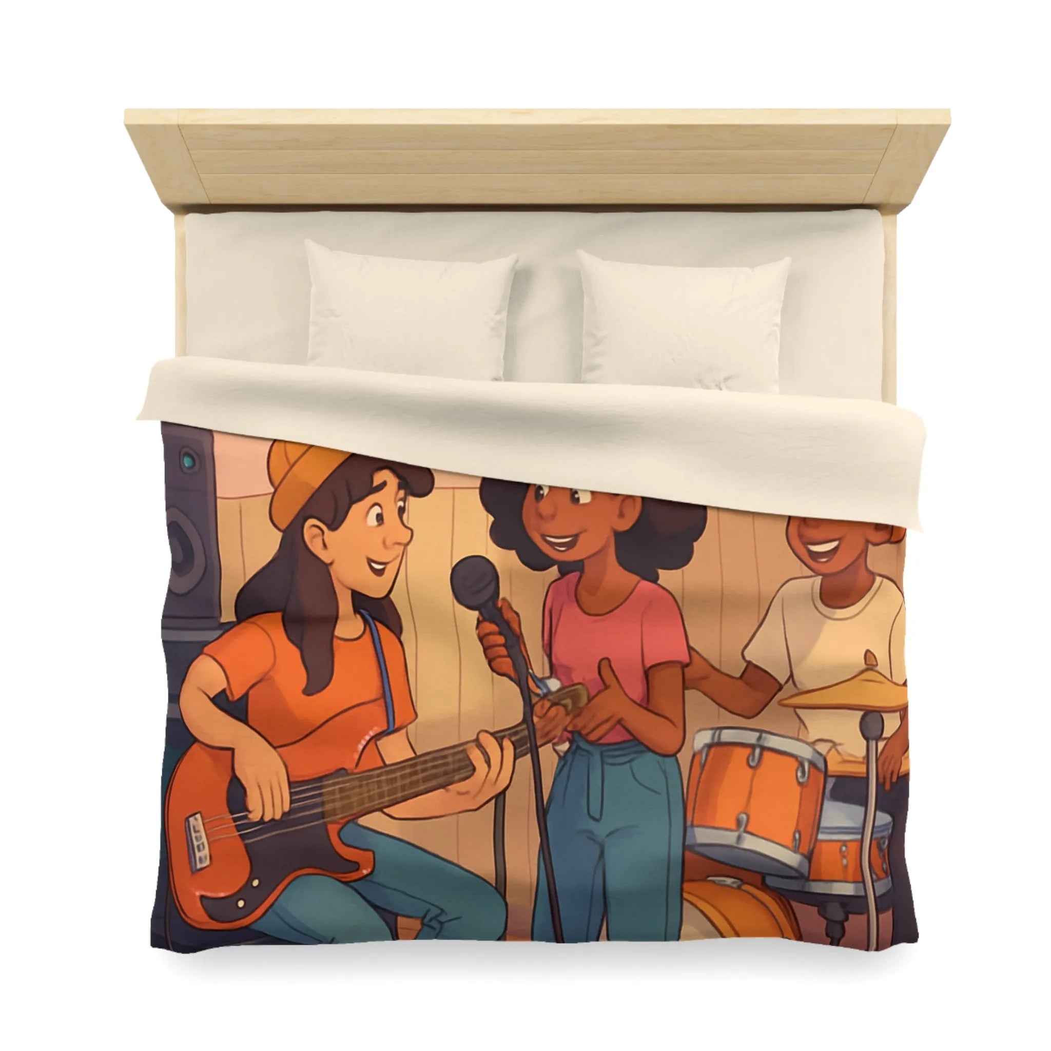 Housse de Couette Microfibre Création Artistique Moderne Design Exclusif Décoration Chambre