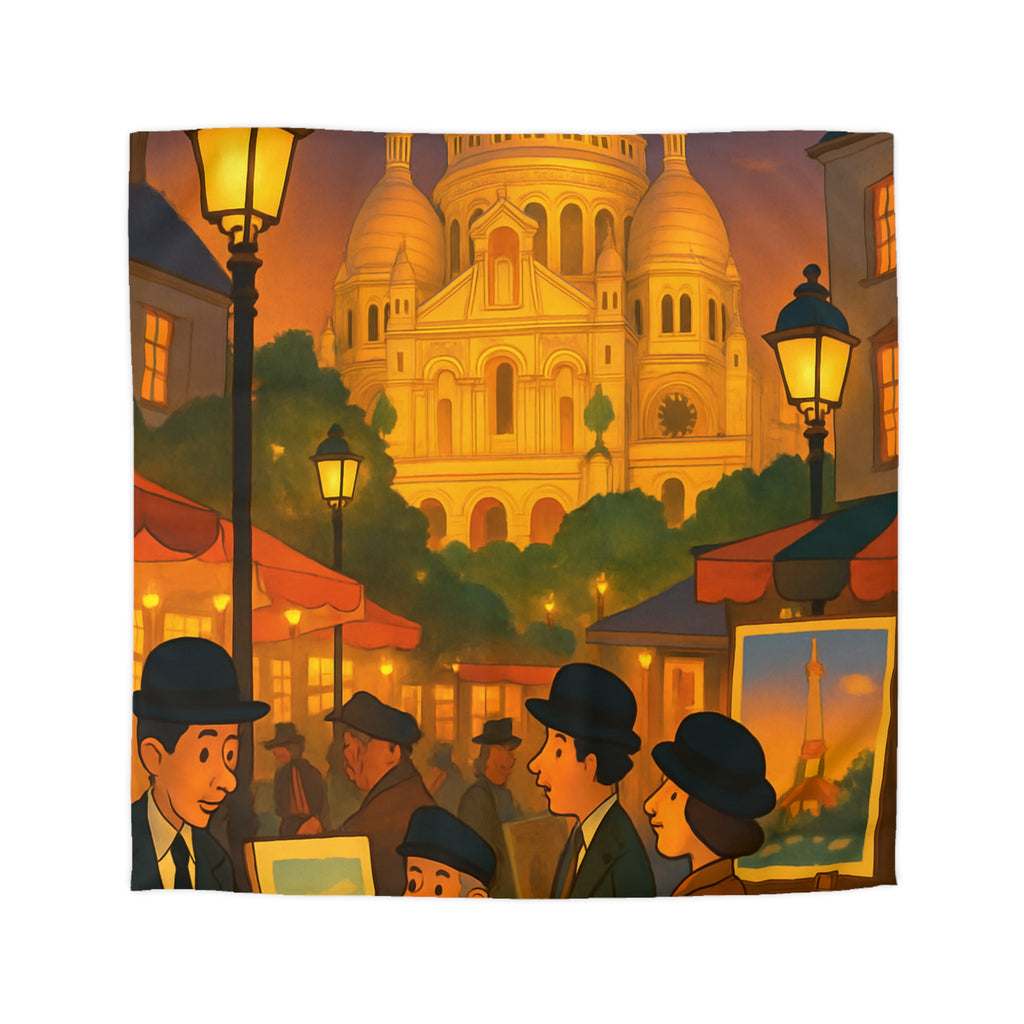 Housse de Couette Microfibre Illustration Unique Design Moderne Décoration Intérieure Raffinée