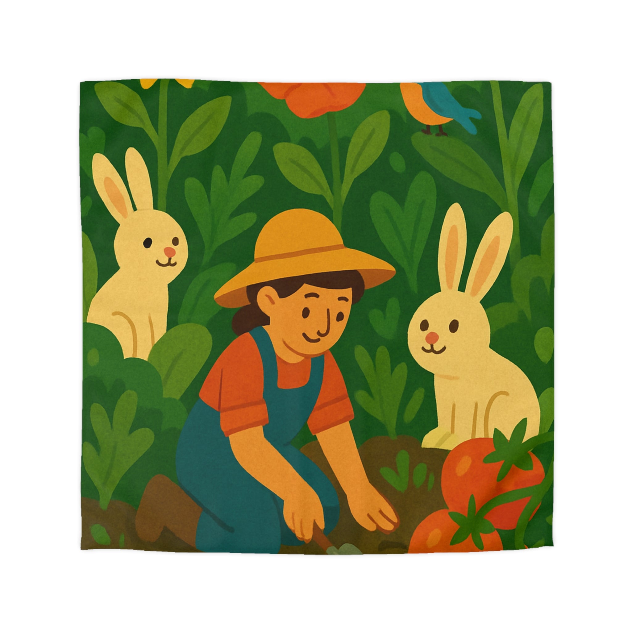 Housse de Couette Microfibre Illustration Unique Design Moderne Décoration Intérieure Raffinée