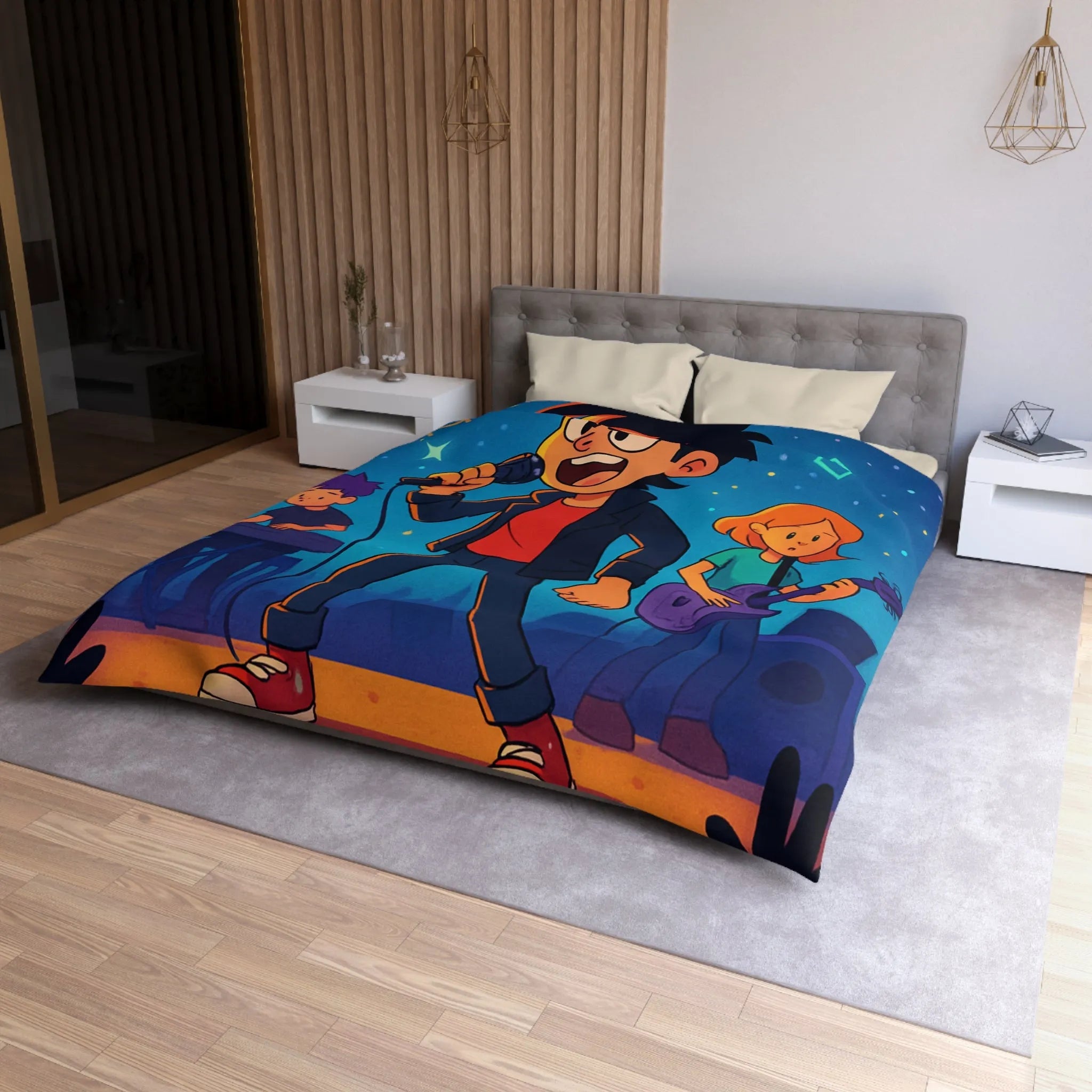 Housse de Couette Microfibre Création Artistique Moderne Design Exclusif Décoration Chambre