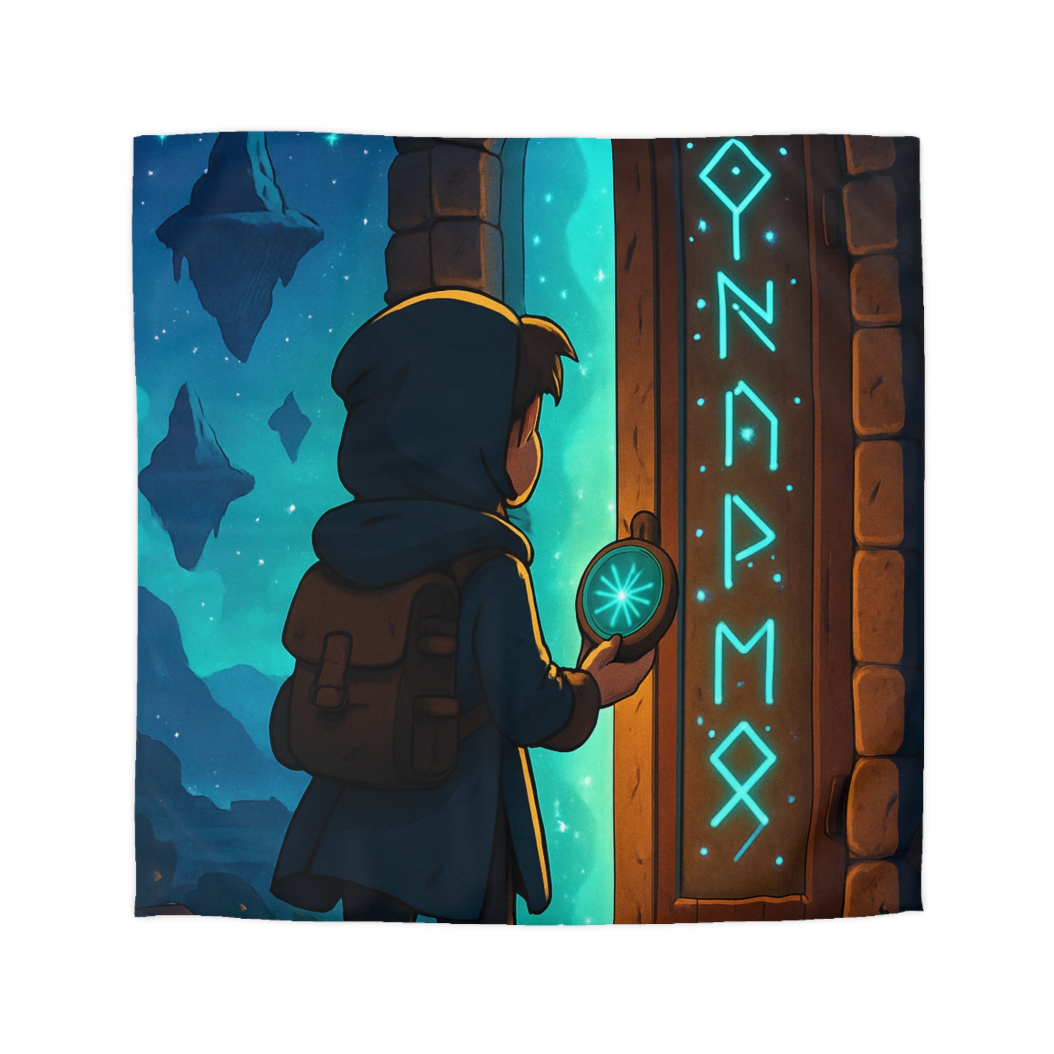 Housse de Couette Microfibre Illustration Unique Design Moderne Décoration Intérieure Raffinée