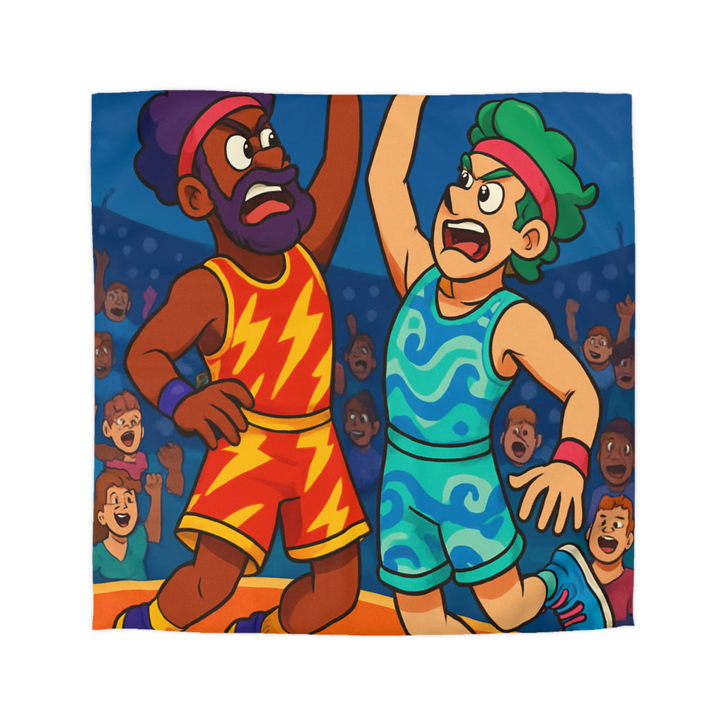 Housse de Couette Microfibre Illustration Unique Design Moderne Décoration Intérieure Raffinée