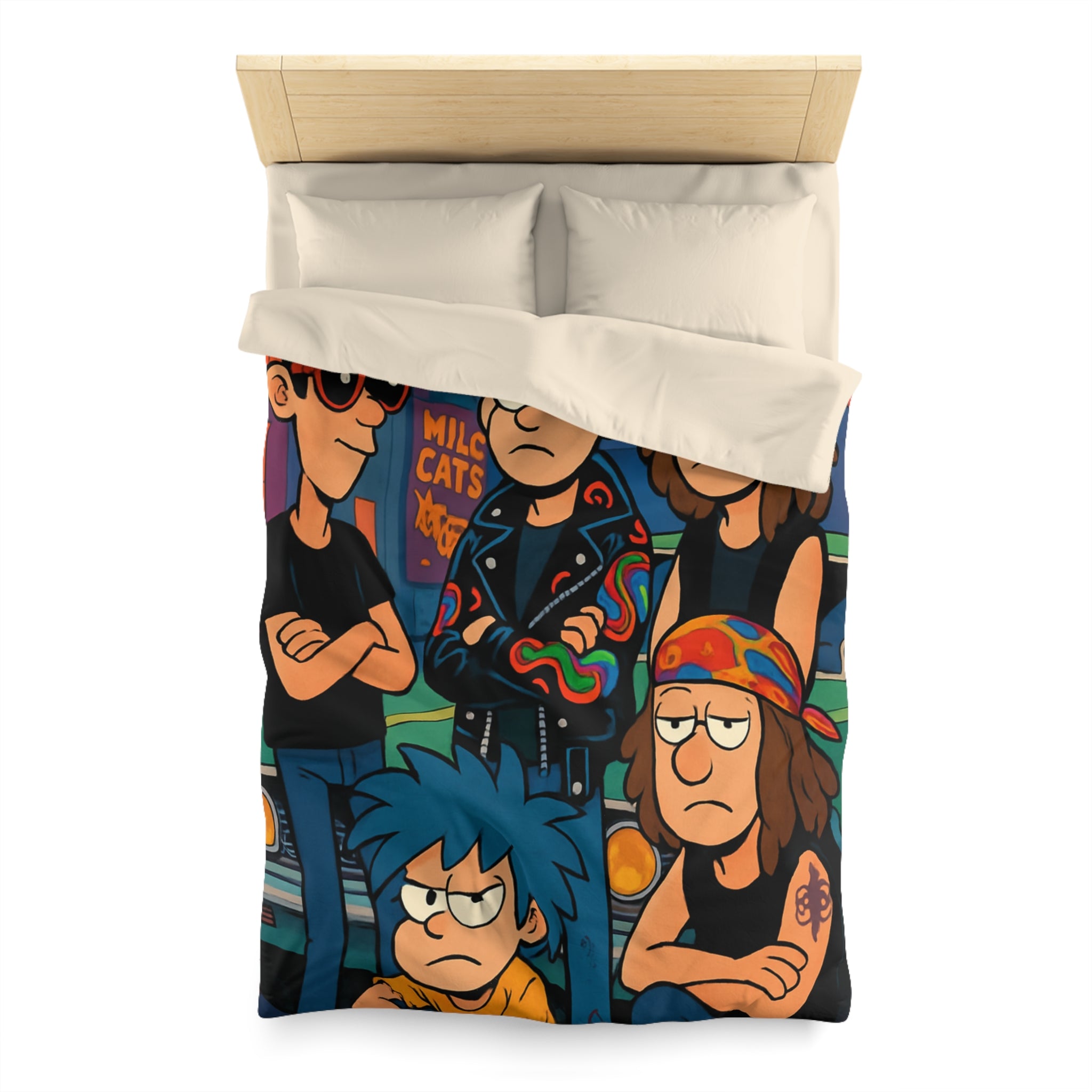 Housse de Couette Microfibre Création Artistique Moderne Design Exclusif Décoration Chambre