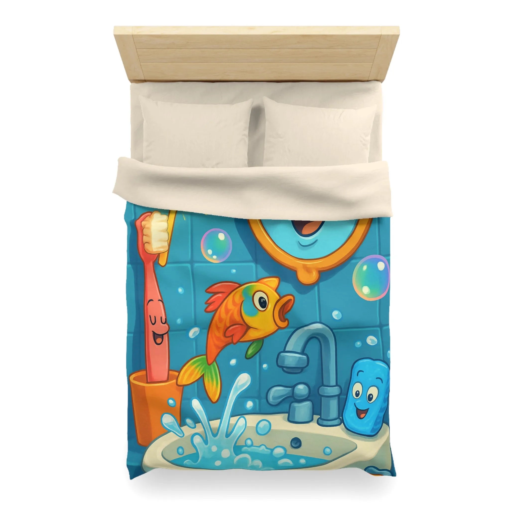 Enchantez votre chambre avec une housse de couette poisson magique et joyeux