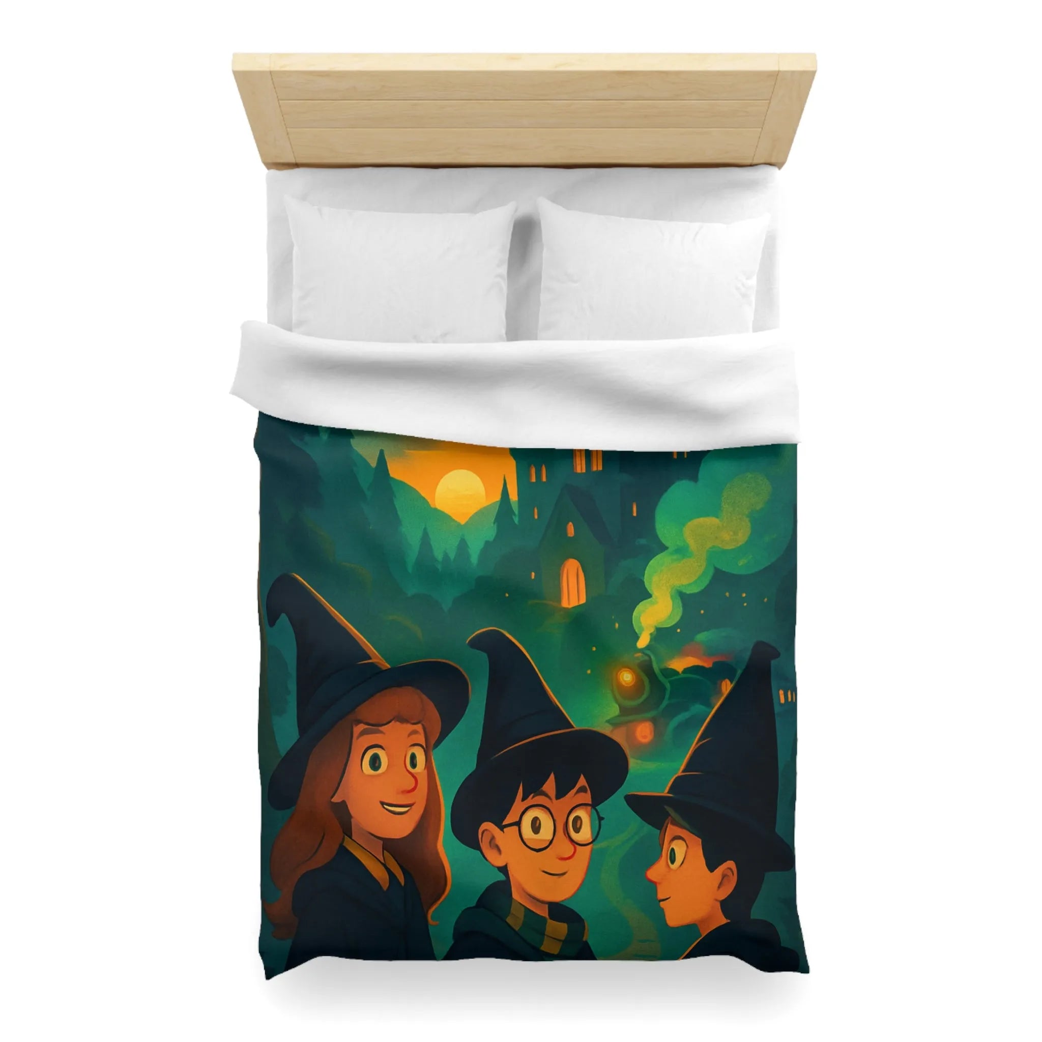 Explorez l'univers magique des sorciers avec une housse de couette mystérieuse et captivante