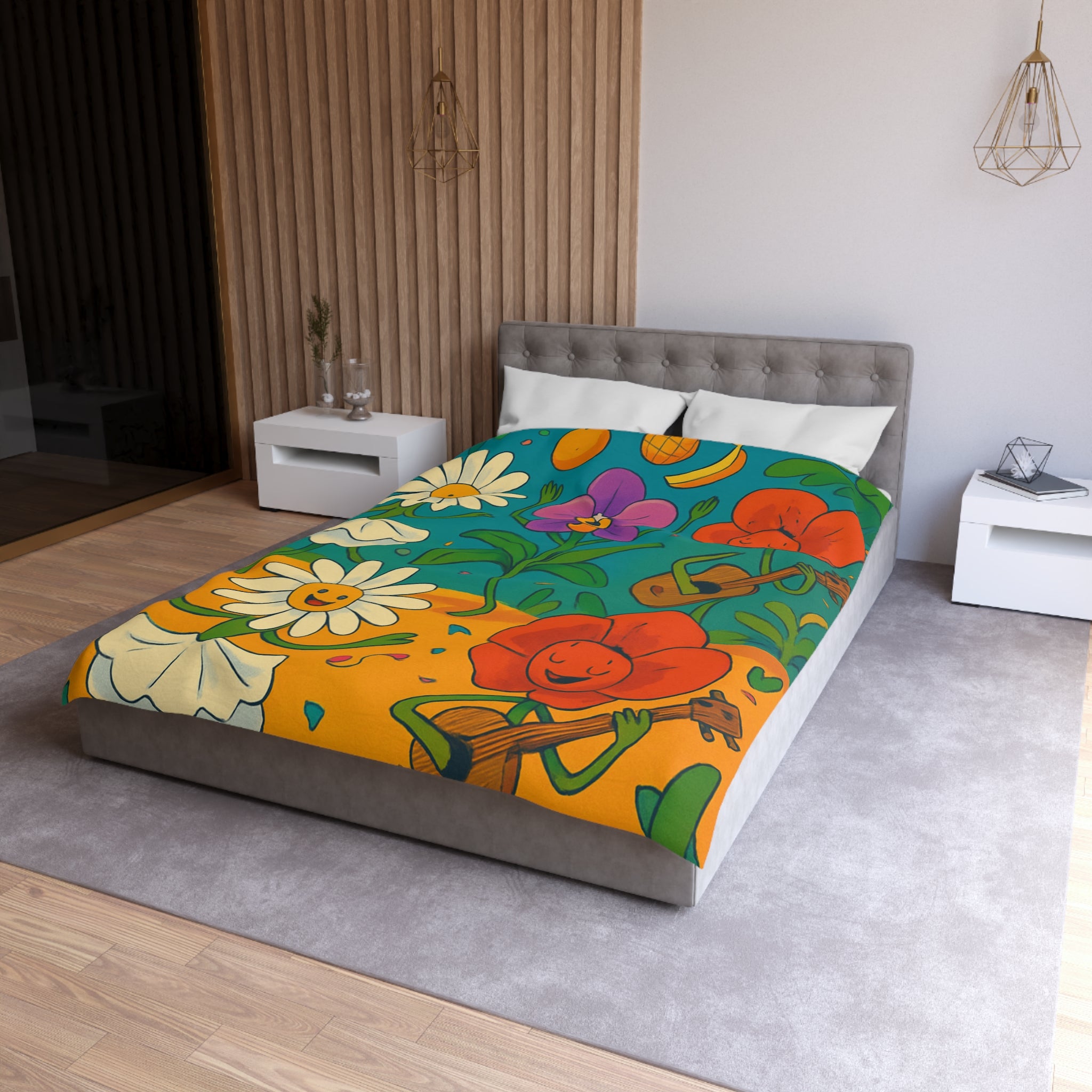 Housse de Couette Microfibre Création Artistique Moderne Design Exclusif Décoration Chambre