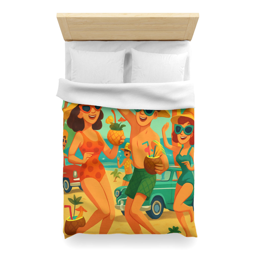 Housse de Couette Microfibre Illustration Unique Design Moderne Décoration Intérieure Raffinée