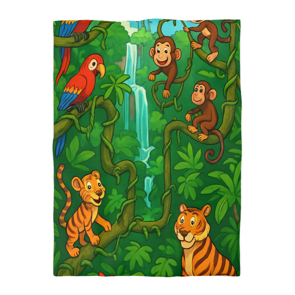 Housse de Couette Microfibre Illustration Unique Design Moderne Décoration Intérieure Raffinée