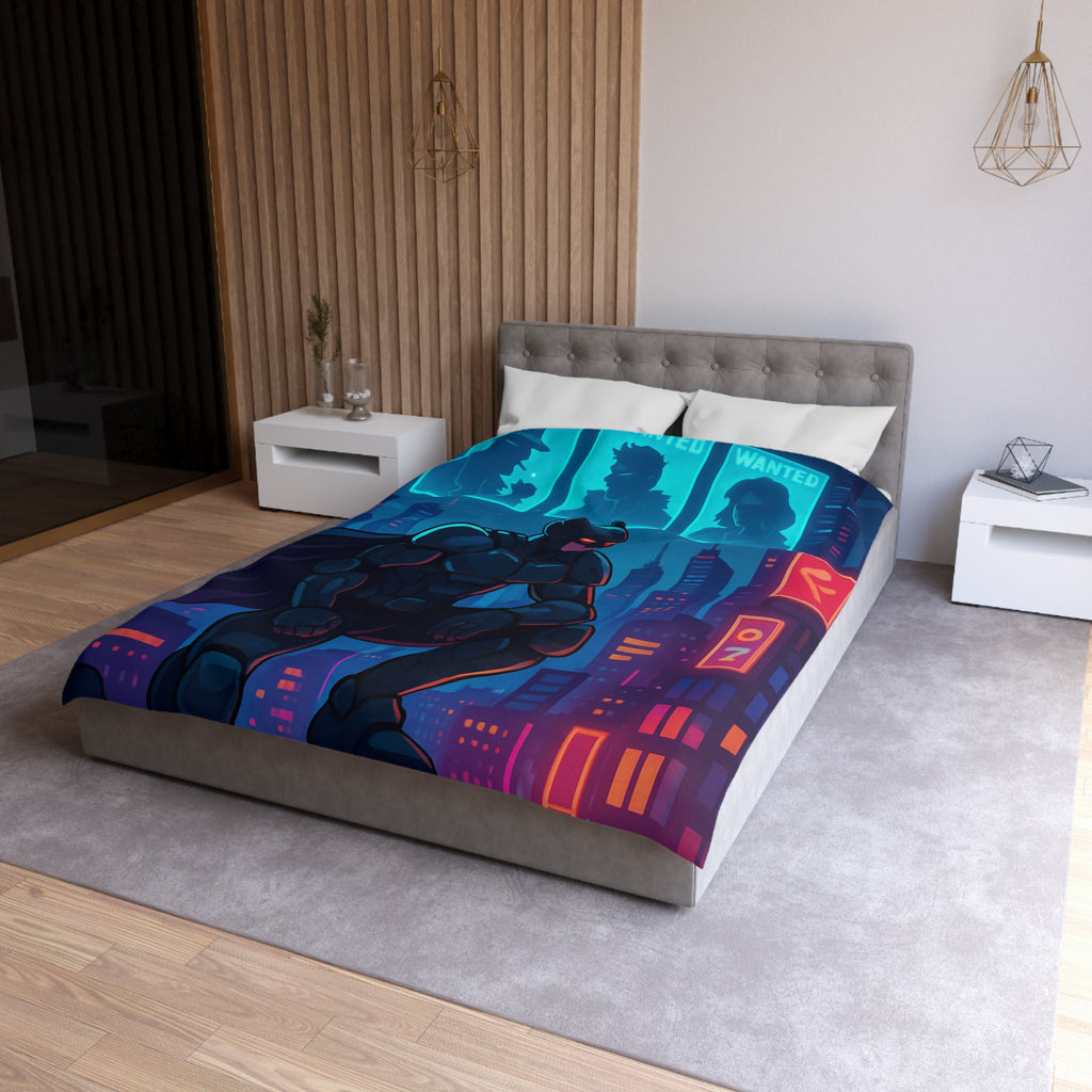 Housse de Couette Microfibre Design Artistique Moderne Décoration Chambre Confort Premium