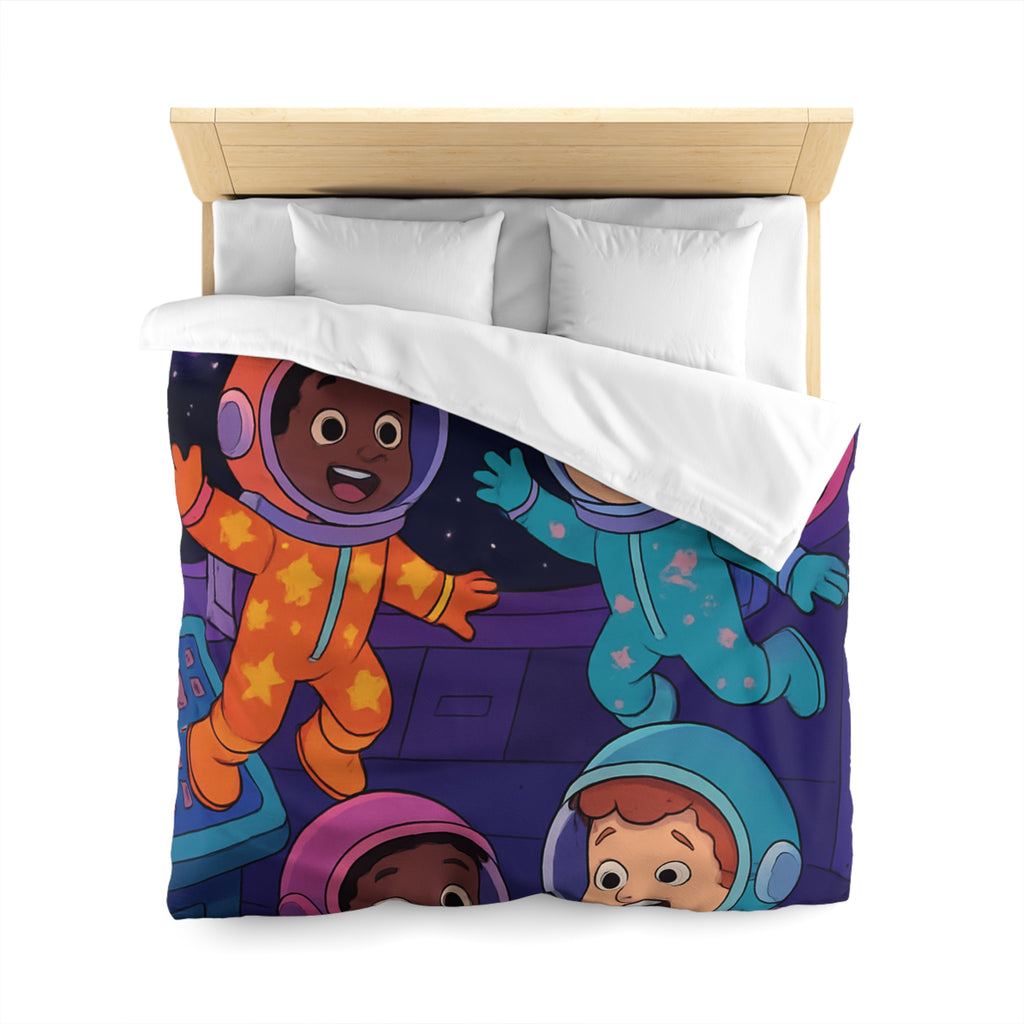 Housse de Couette Microfibre Motif Créatif Original Style Contemporain Chambre Élégante