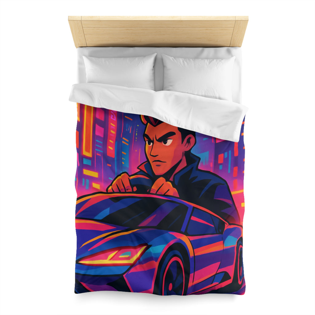 Housse de Couette Microfibre Design Artistique Moderne Décoration Chambre Confort Premium