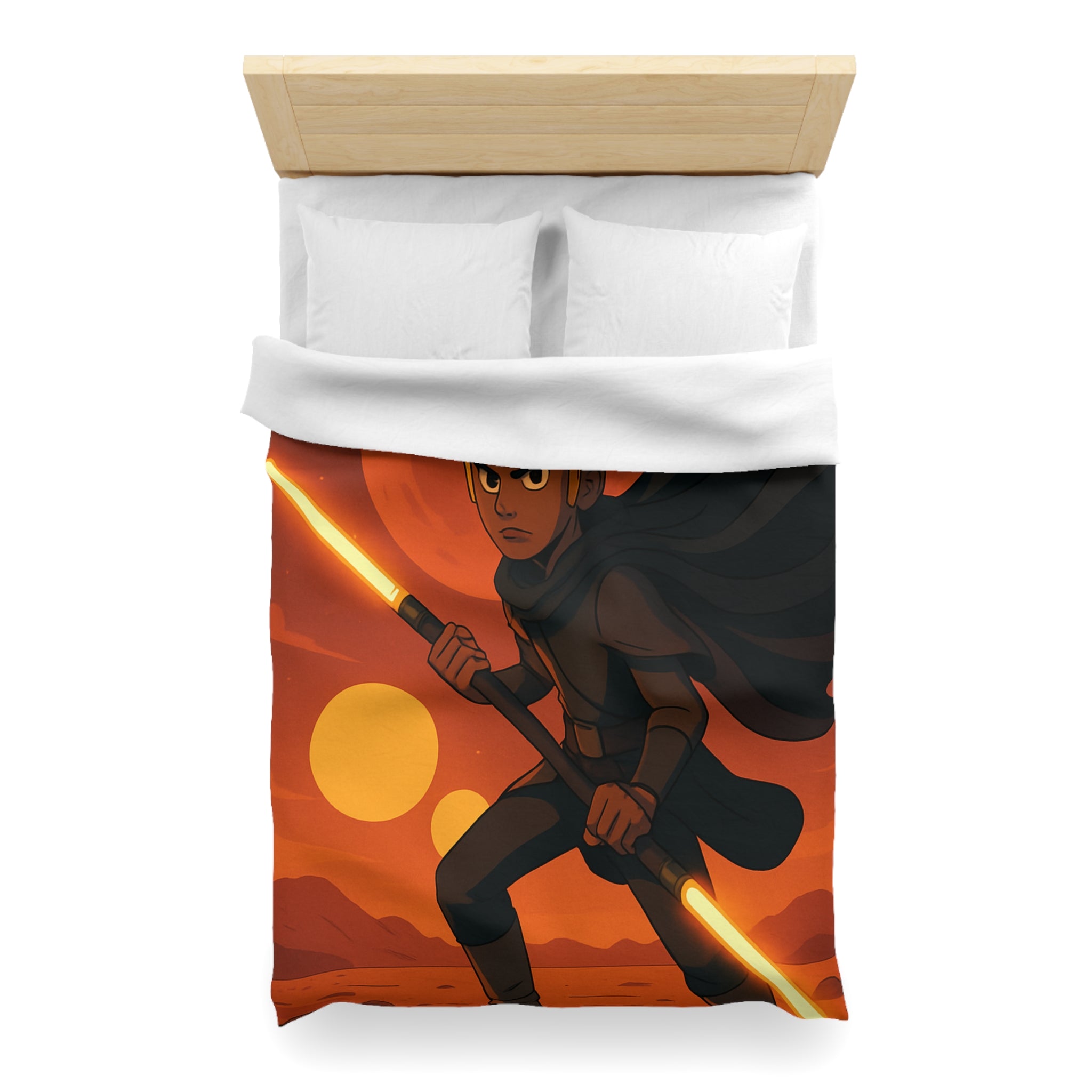 Housse de Couette Microfibre Motif Créatif Original Style Contemporain Chambre Élégante