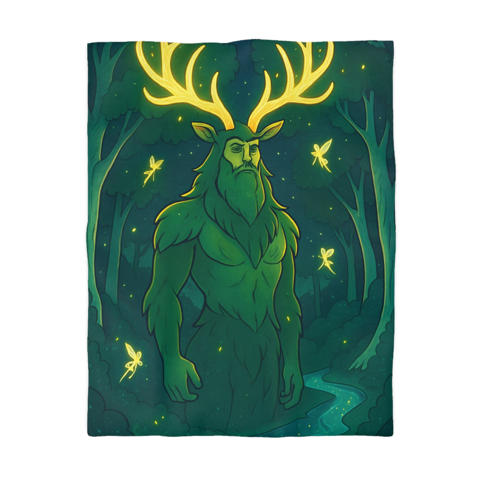 Housse de Couette Microfibre Illustration Unique Design Moderne Décoration Intérieure Raffinée