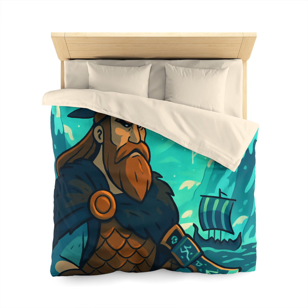 Housse de Couette Microfibre Illustration Unique Design Moderne Décoration Intérieure Raffinée