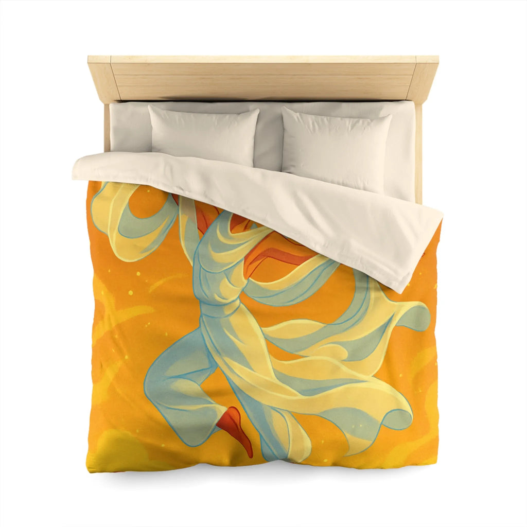 Housse de Couette Microfibre Art Graphique Contemporain Style Décoratif Chambre Tendance