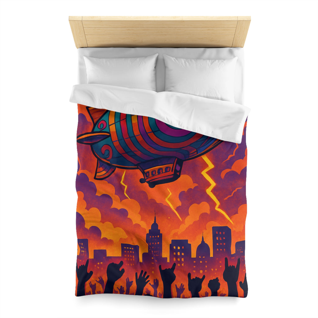 Housse de Couette Microfibre Illustration Unique Design Moderne Décoration Intérieure Raffinée