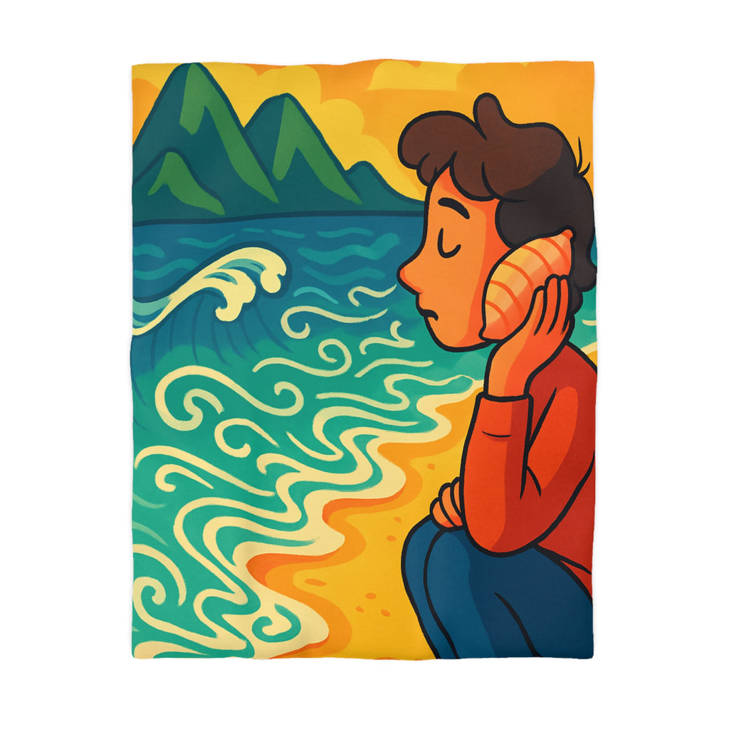 Housse de Couette Microfibre Design Artistique Moderne Décoration Chambre Confort Premium