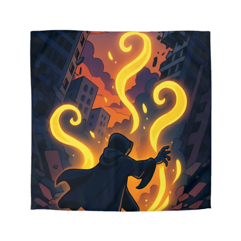 Housse de Couette Microfibre Art Graphique Contemporain Style Décoratif Chambre Tendance