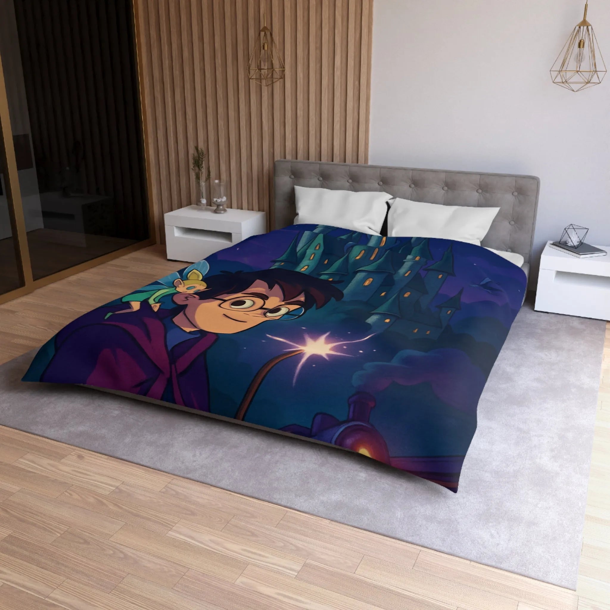 Housse de Couette Microfibre Création Artistique Moderne Design Exclusif Décoration Chambre