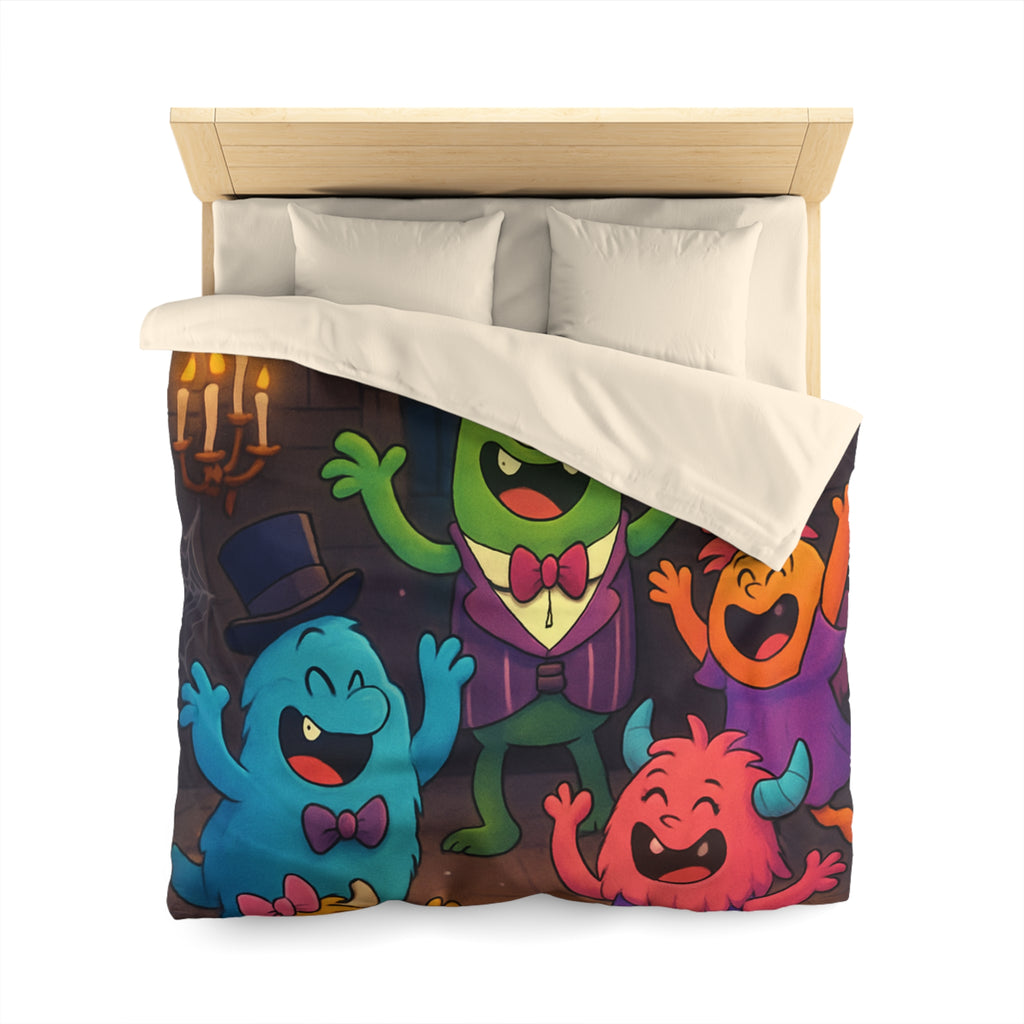 Housse de Couette Microfibre Design Artistique Moderne Décoration Chambre Confort Premium