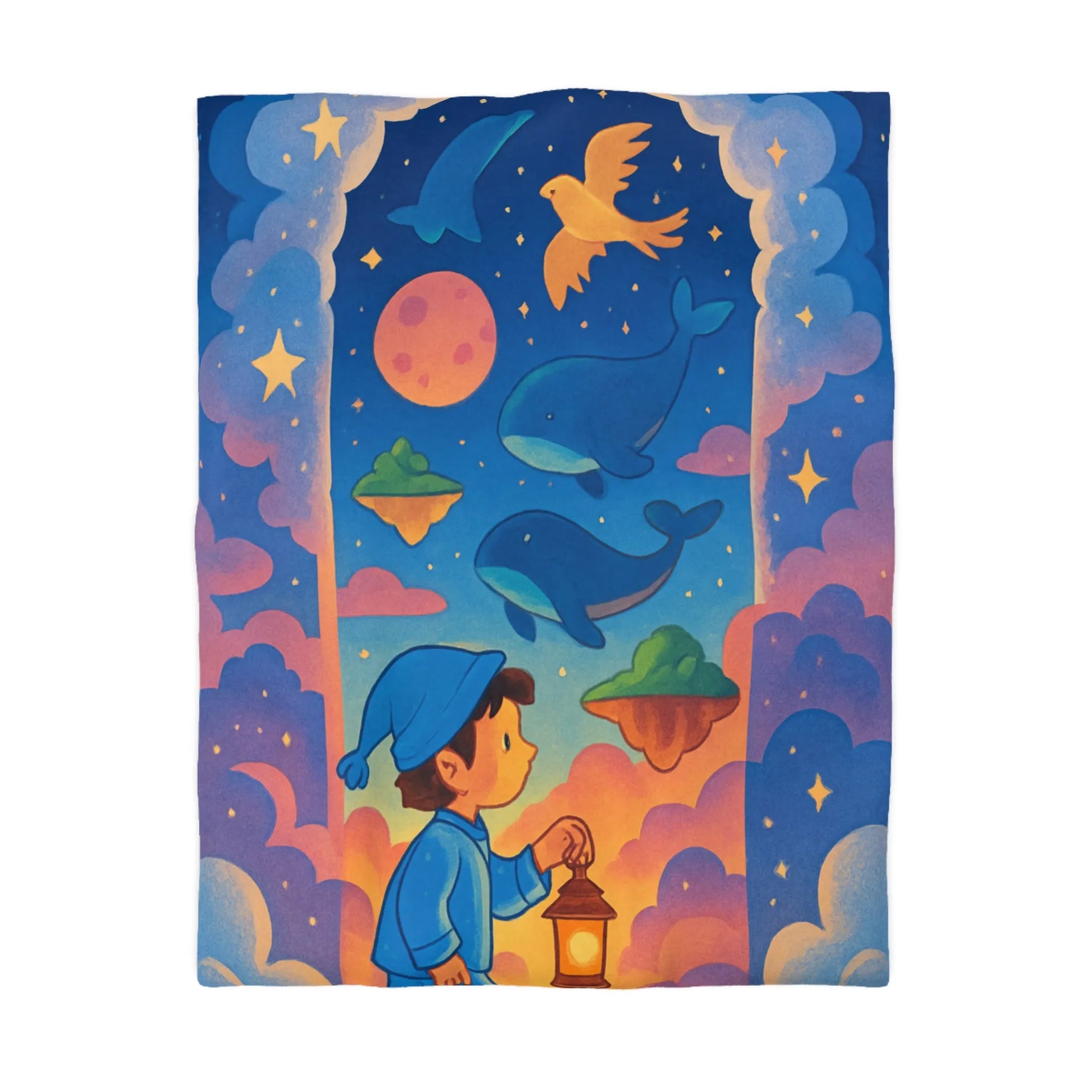 Housse de Couette Enfant : Voyage Imaginaire Étoilé pour Rêves Enchantés et Doux Sommeil