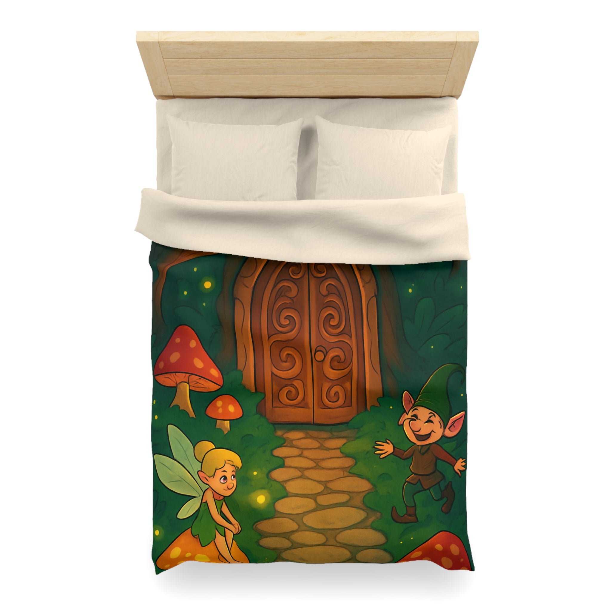 Housse de Couette Microfibre Motif Créatif Original Style Contemporain Chambre Élégante