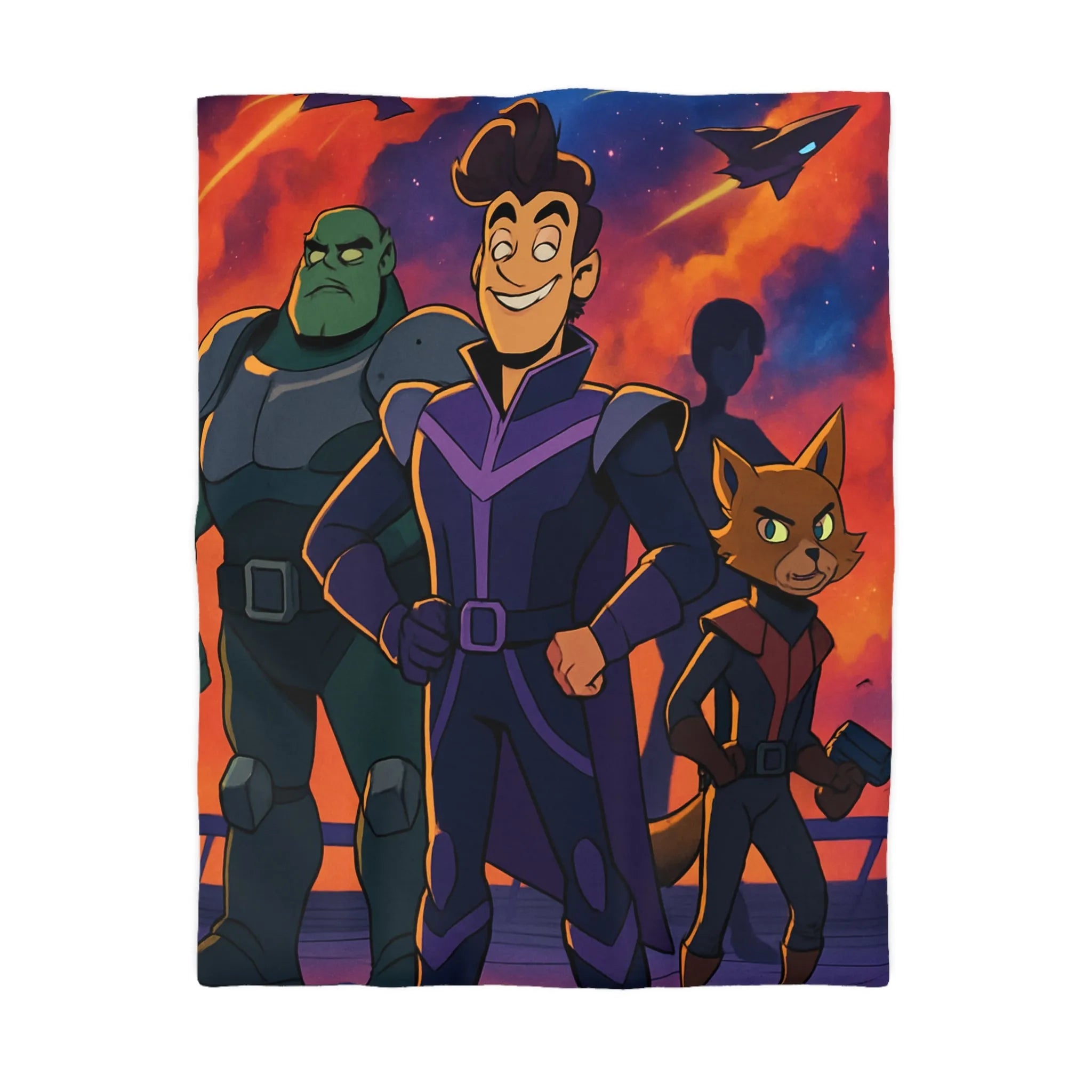 Housse de Couette Microfibre Art Graphique Contemporain Style Décoratif Chambre Tendance