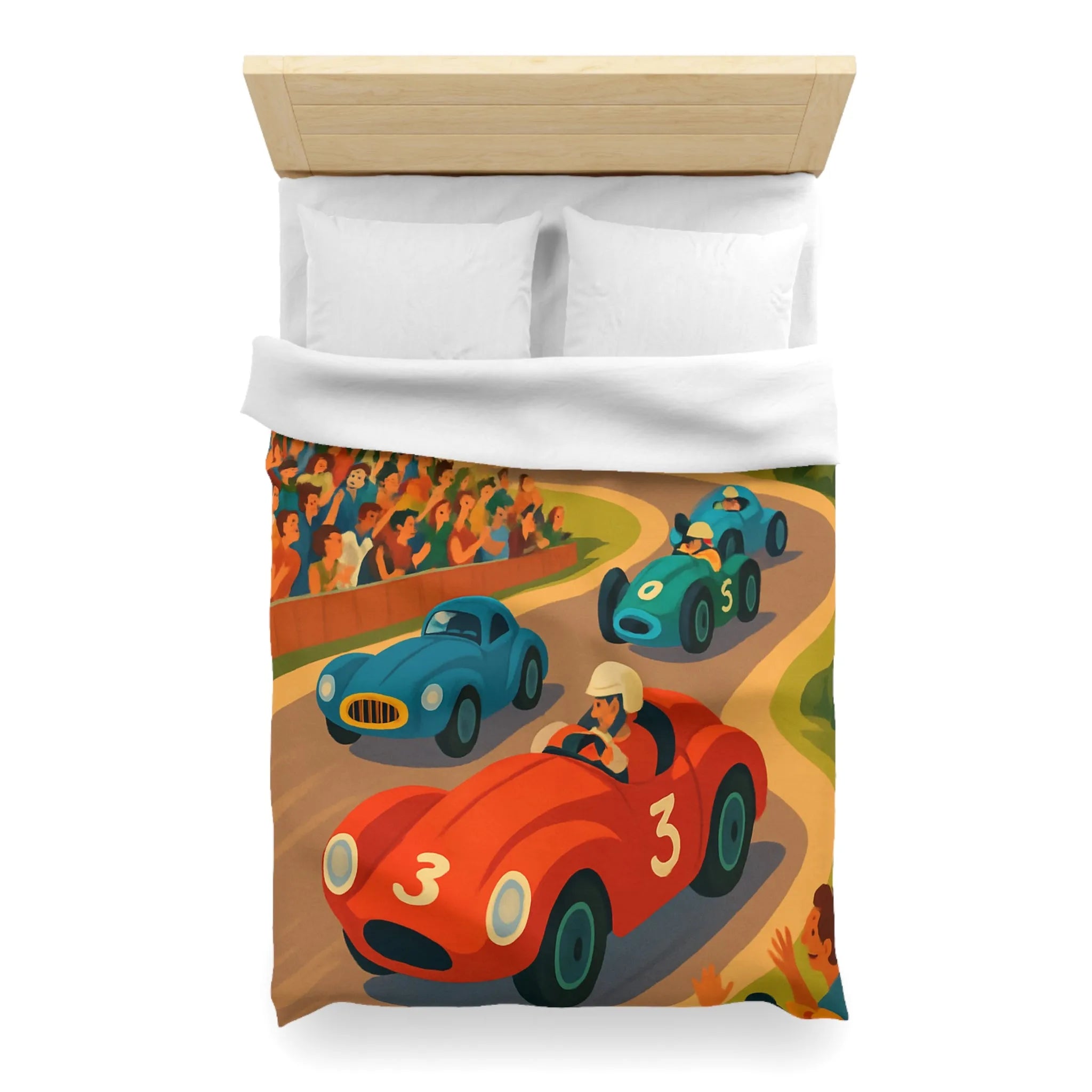 Housse de Couette Microfibre Art Graphique Contemporain Style Décoratif Chambre Tendance